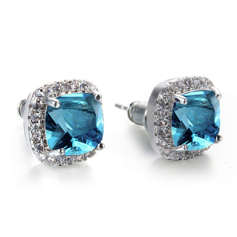 Luxury Zircon Stud Earrings