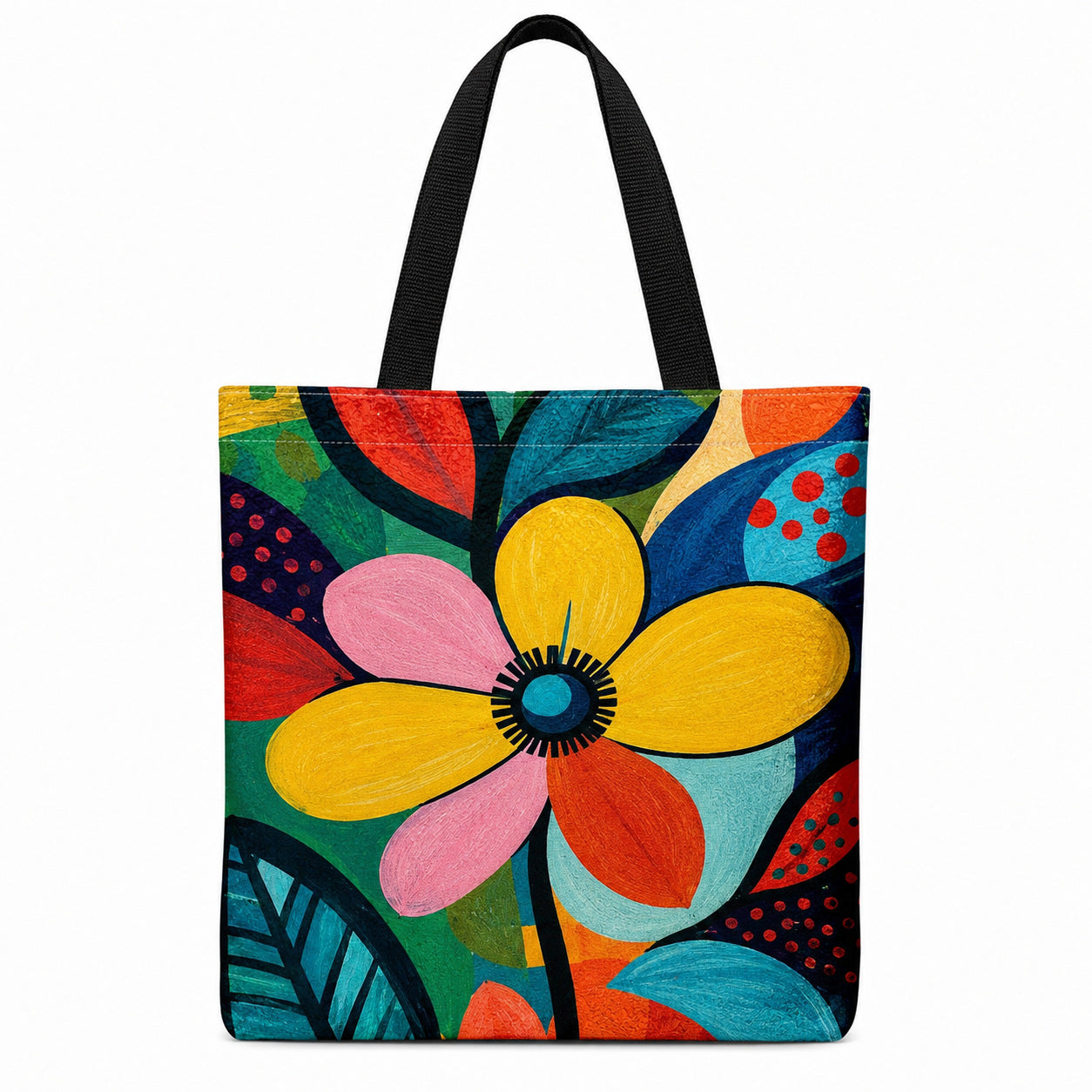 Black Butterfly Print Tote Bag