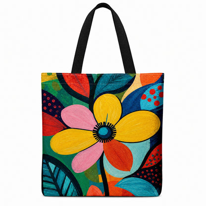 Black Butterfly Print Tote Bag