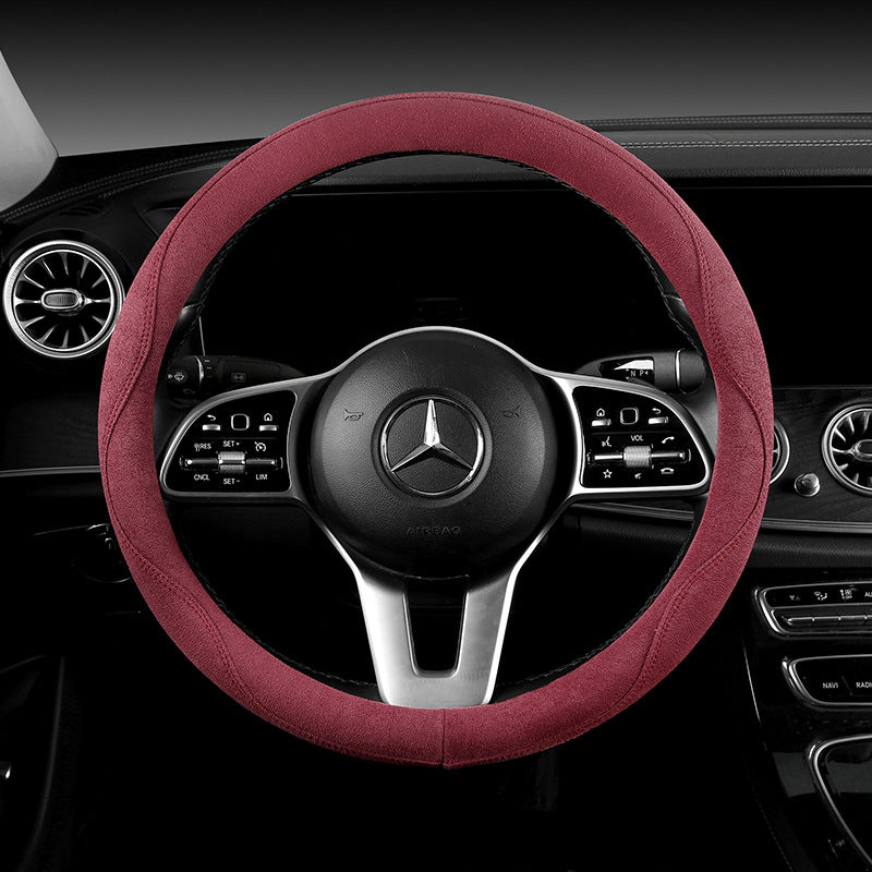 Breathable Leatherette Steering Wheel Cover