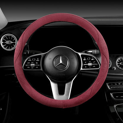 Breathable Leatherette Steering Wheel Cover