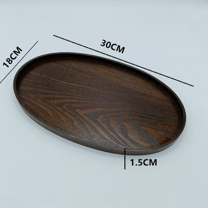 Wooden Multi-Purpose Serving Tray  Round Oval and Semicircle