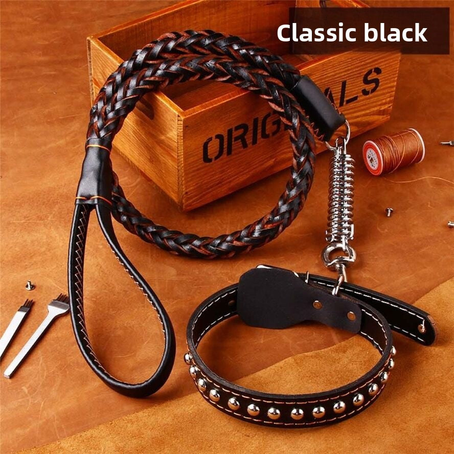 Genuine Leather Dog Leash