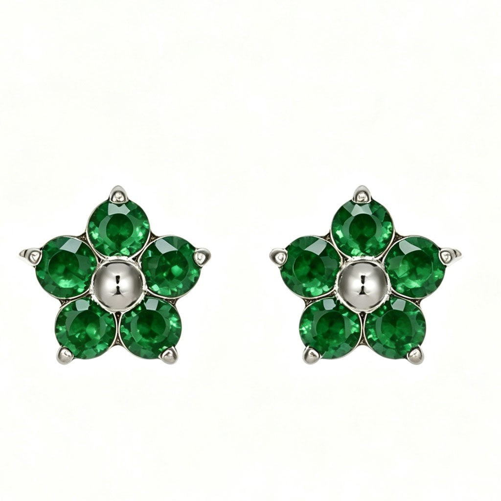 18K Gold Stud Earrings