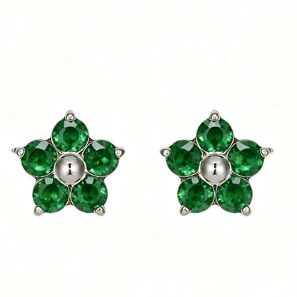 18K Gold Stud Earrings