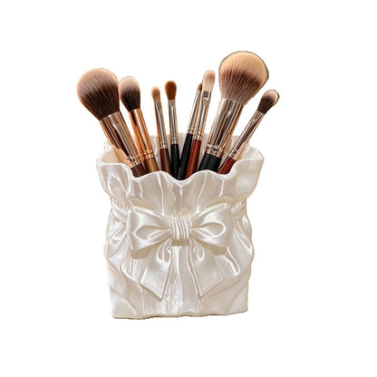 Satin Bow Storage Organizer