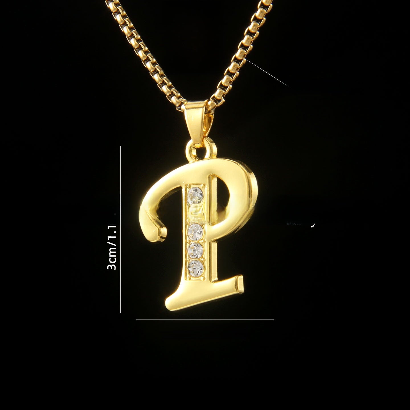 Golden Initial Letter Necklace