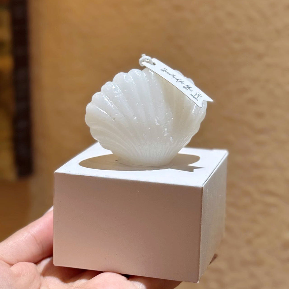 Shell Scented Candle Decor