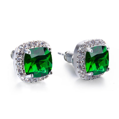 Luxury Zircon Stud Earrings