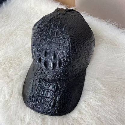 Crocodile Leather Baseball Cap