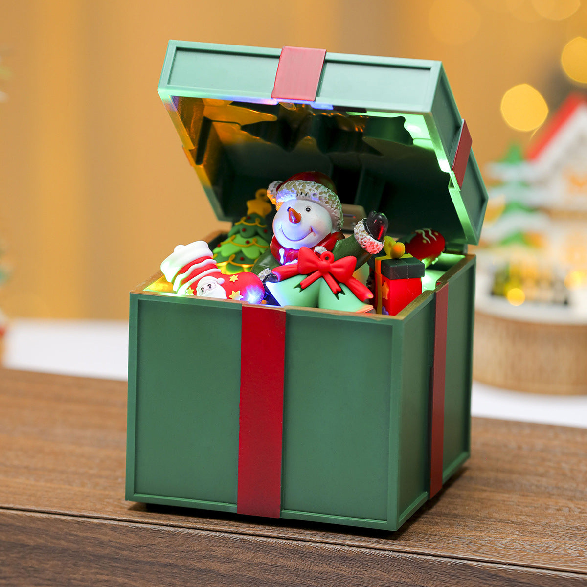 Light Up Christmas Music Box