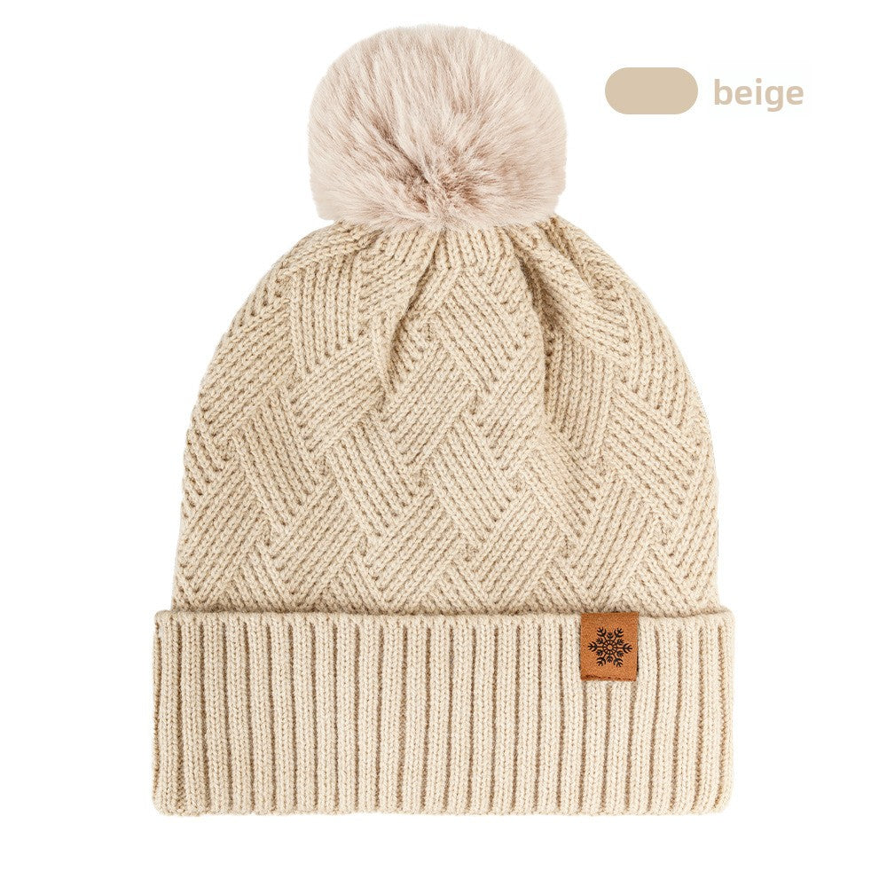 Women's Knitted Winter Hat with Earflaps Fleece Lined