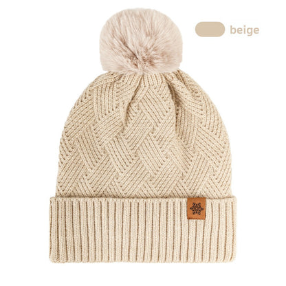 Women's Knitted Winter Hat with Earflaps Fleece Lined