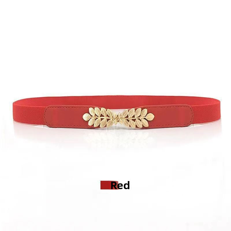 Women's Leaf Buckle Waist Belt