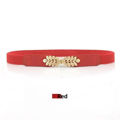 Women's Leaf Buckle Waist Belt