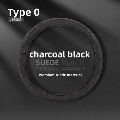 Suede Leatherette Steering Wheel Cover