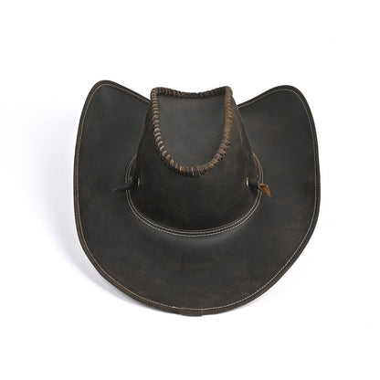 Leather Western Cowboy Hat