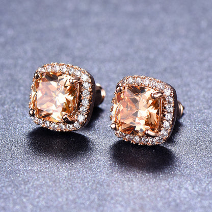 Luxury Zircon Stud Earrings