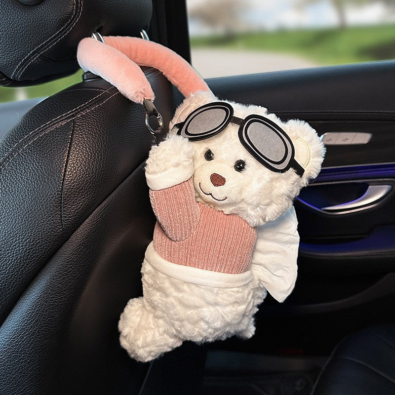 Plush Car Tissue Box