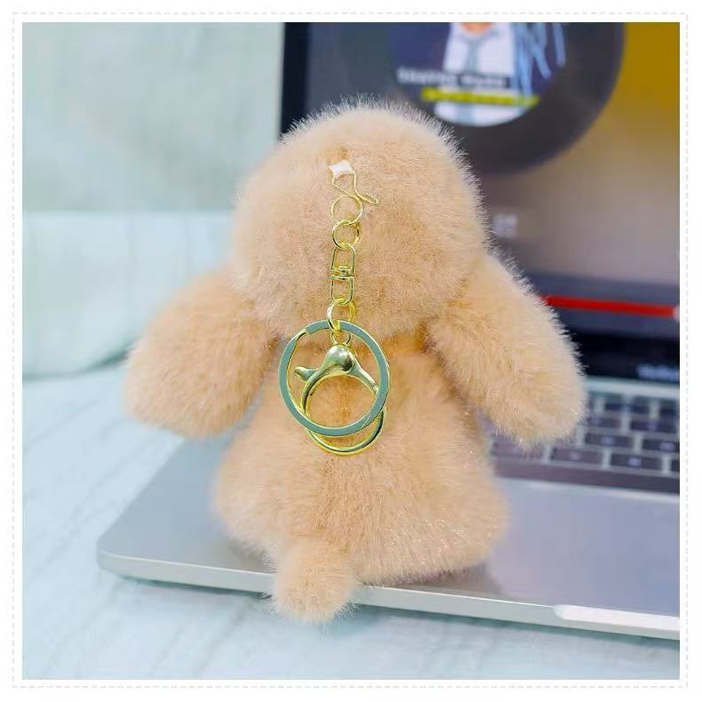 Scented Plush Dog Keychain