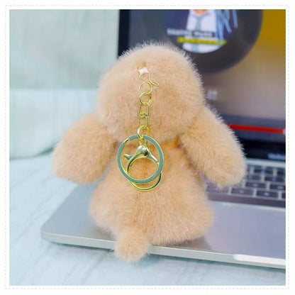 Scented Plush Dog Keychain