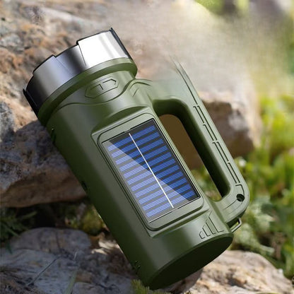 Solar Rechargeable LED Flashlight