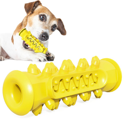 Multifunctional TPR Dog Toothbrush Chew Toy for Dental Cleaning and Treat Dispensing