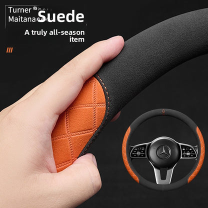 Premium Suede Steering Wheel Cover