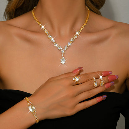Elegant Rhinestone Jewelry Set