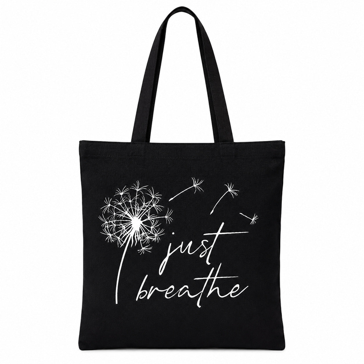 Black Butterfly Print Tote Bag