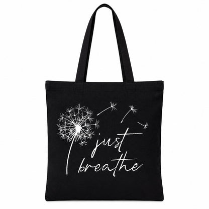 Black Butterfly Print Tote Bag