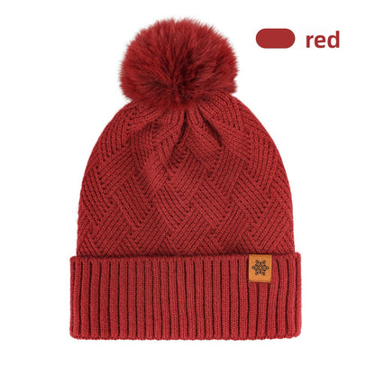 Women's Knitted Winter Hat with Earflaps Fleece Lined