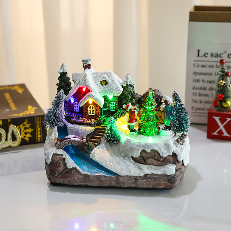 Light Up Christmas Music Box