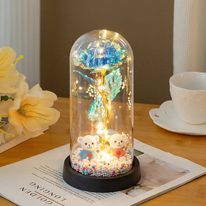 Eternal Rose Bear LED Lamp