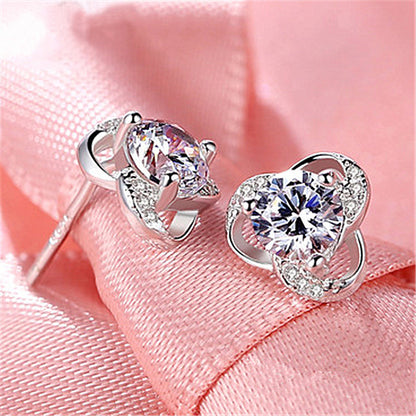 VVS Moissanite Floral Earrings