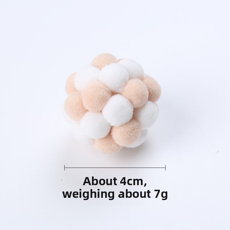 Colorful Plush Cat Balls