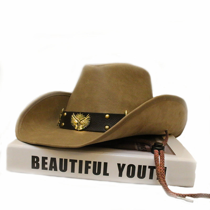 Leather Western Cowboy Hat