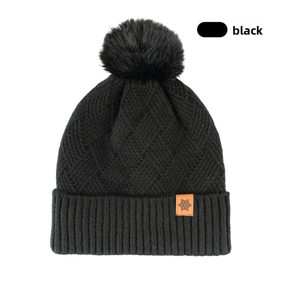 Women's Knitted Winter Hat with Earflaps Fleece Lined