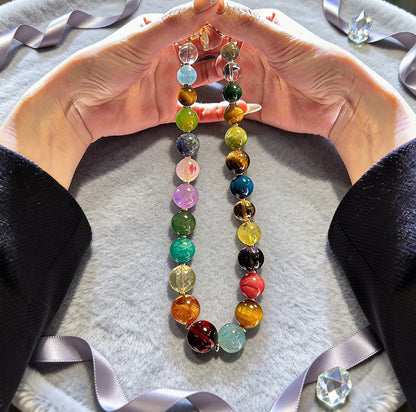 Crystal Round Bead Necklace for Women