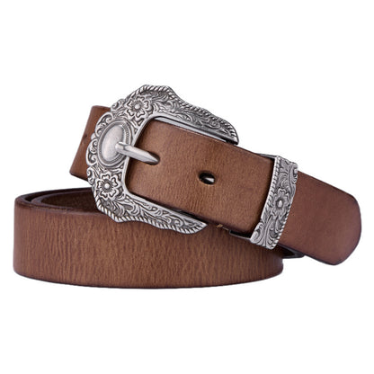 Vintage Cowhide Leather Belt