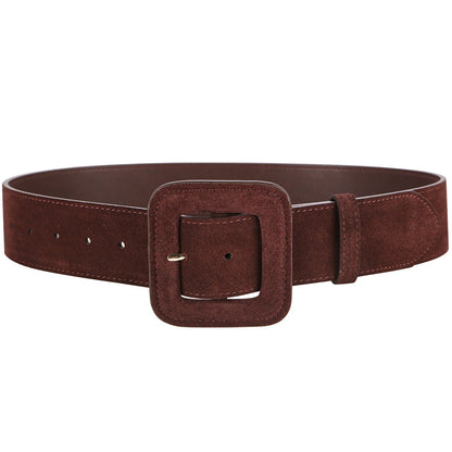 Women's Wide Leather Waist Belt