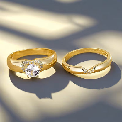 Heart Shaped Ring Set