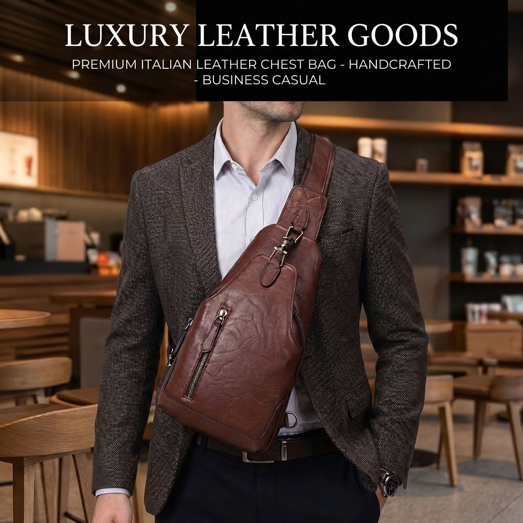 Genuine Leather Chest Bag