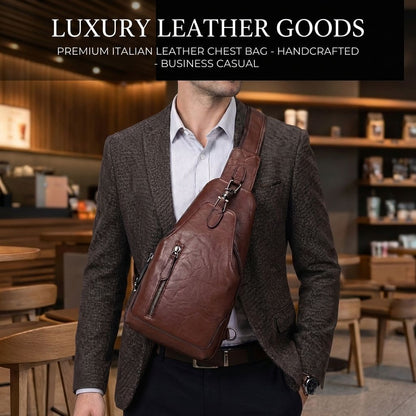 Genuine Leather Chest Bag