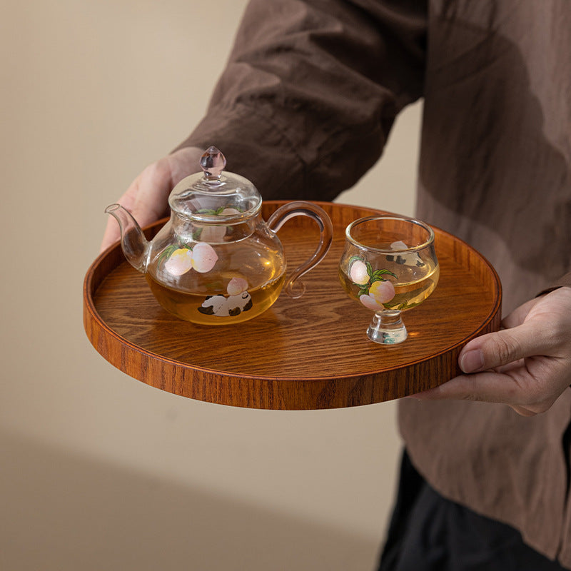 Wooden Multi-Purpose Serving Tray  Round Oval and Semicircle