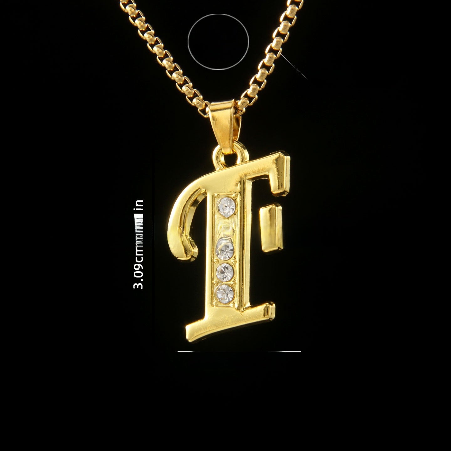 Golden Initial Letter Necklace