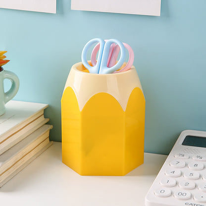 Round Plastic Pen Holder