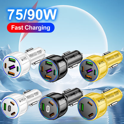 90W Dual Port Fast Car Charger