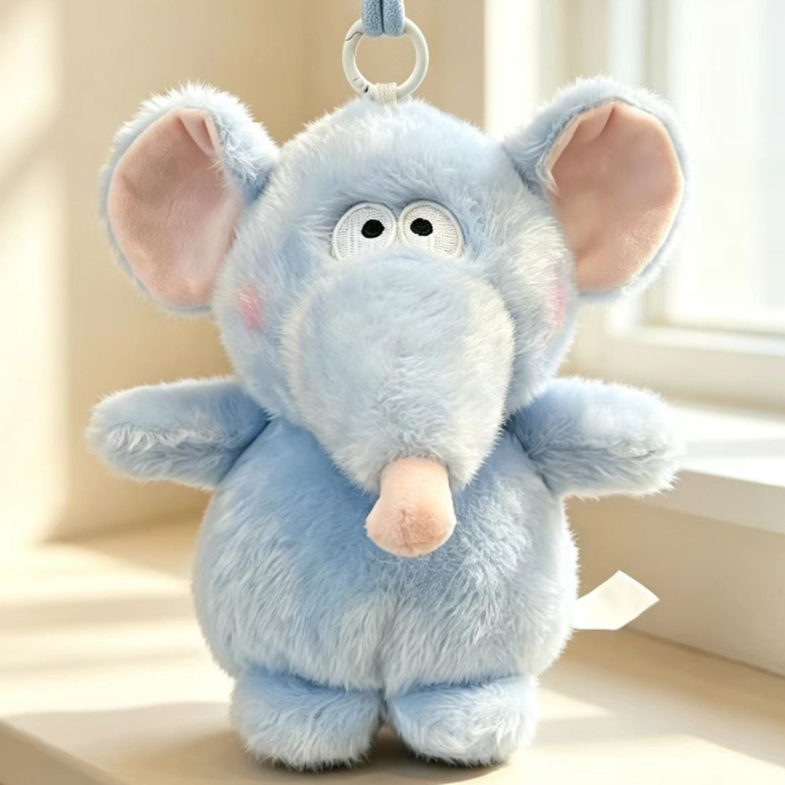 Cute Animal Plush Keychain Charm