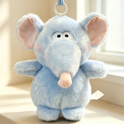 Cute Animal Plush Keychain Charm